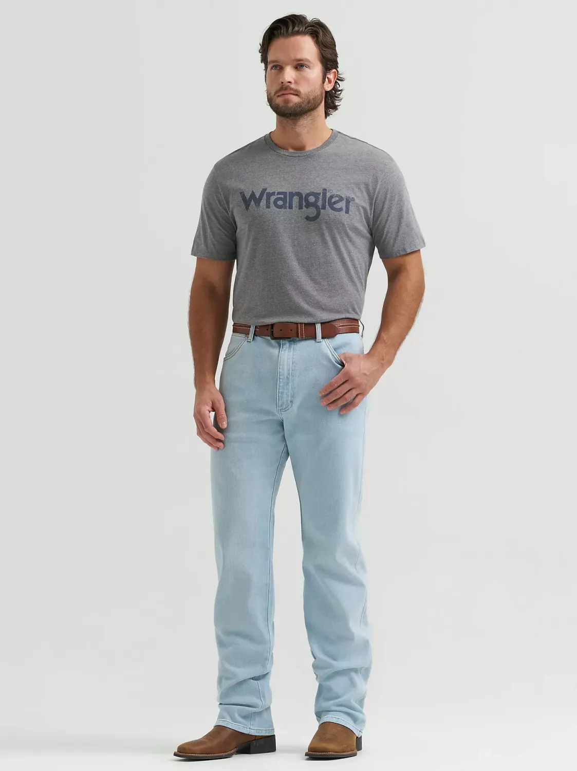 Men's Western Tough Lite Original Fit - Light Wash