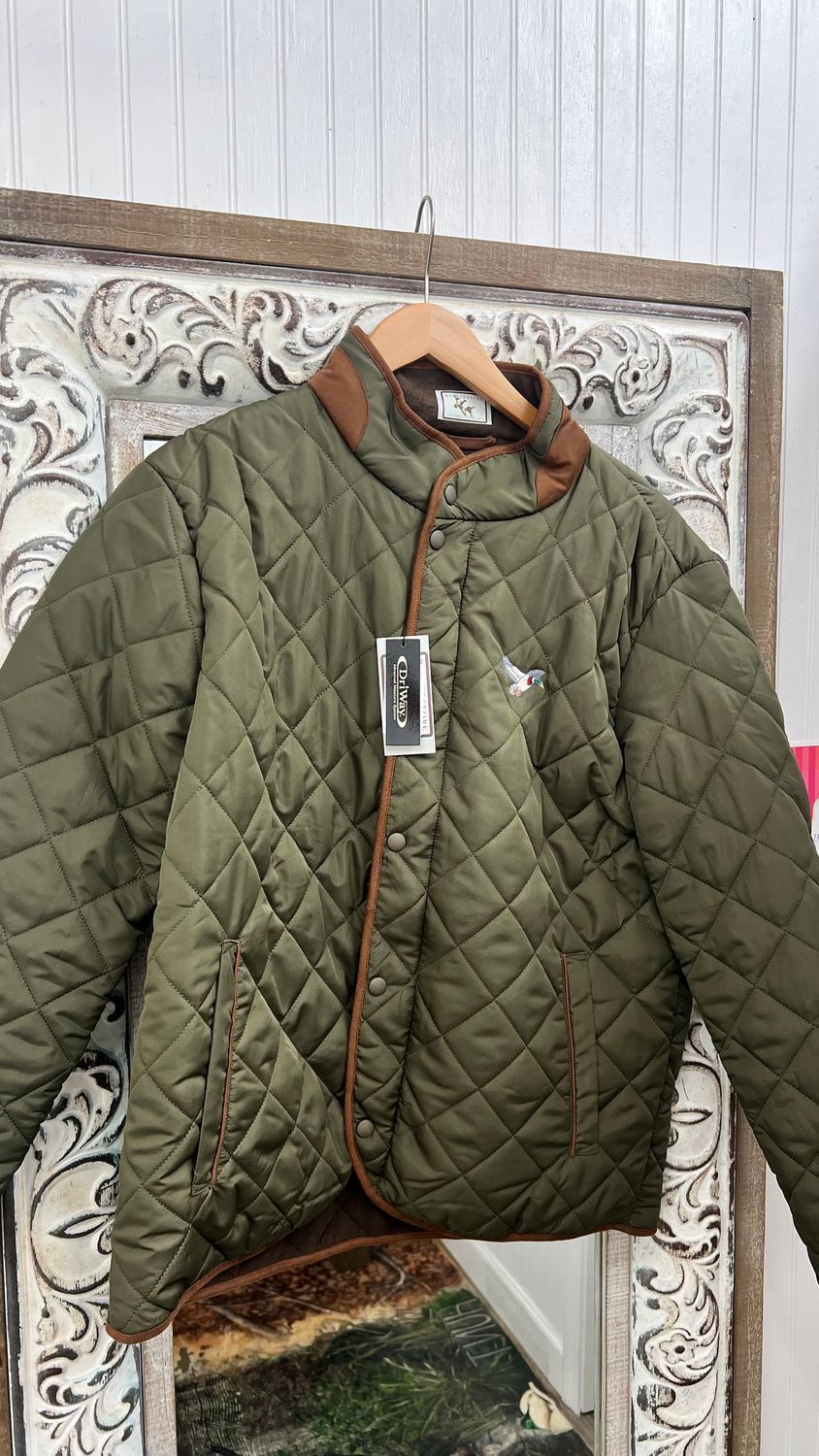Barnes Store Quilted Jacket - Olive