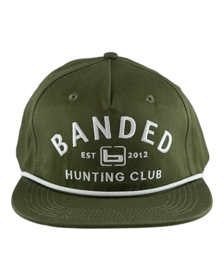 Goat Rope Arched Hunting Club Hat- Olive/White