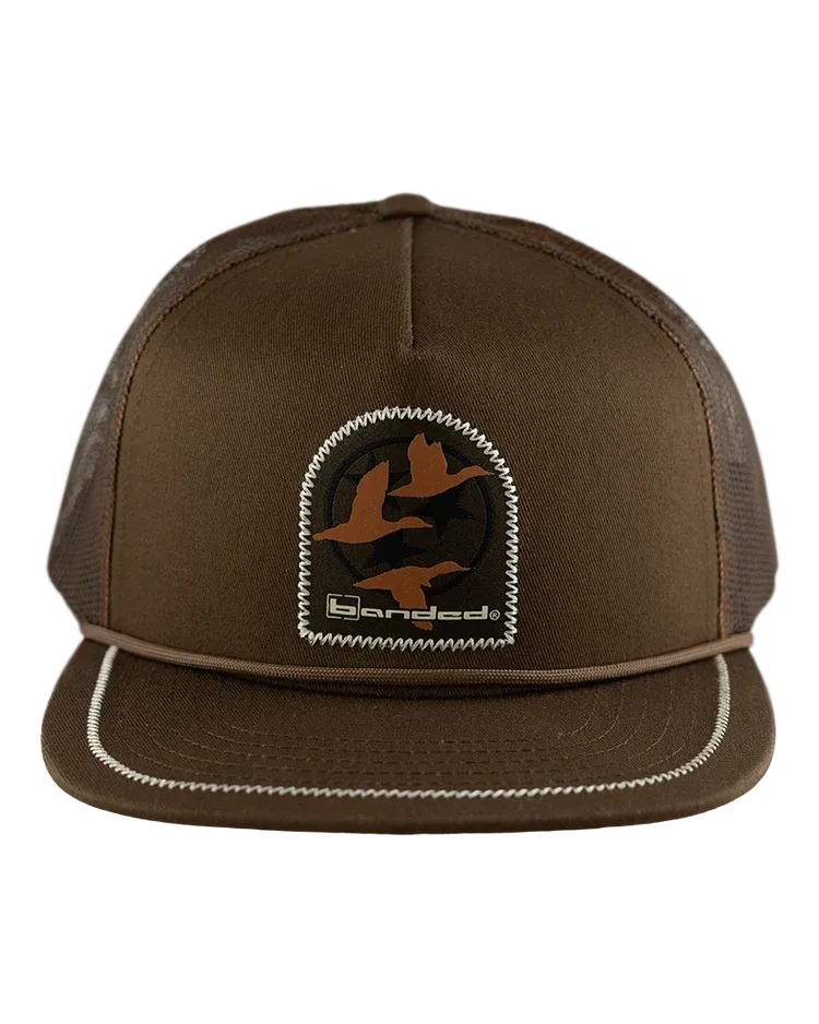 Banded Hat - Dark Brown
