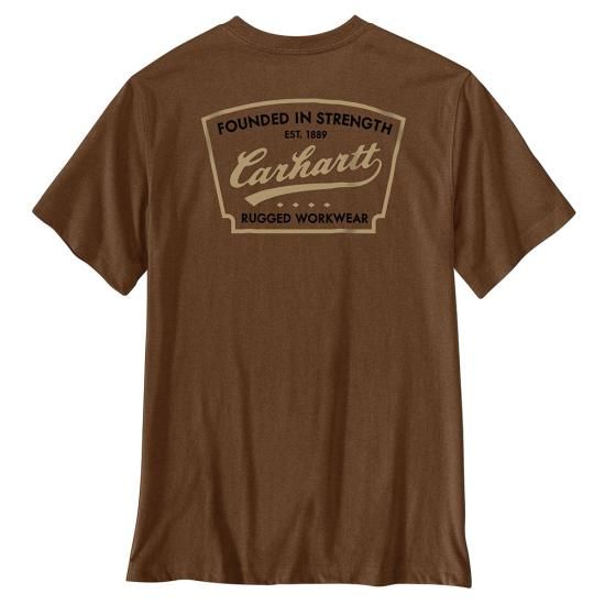 Men's Irvine Founded In Strength Short Sleeve T-Shirt - Red Duck Heather