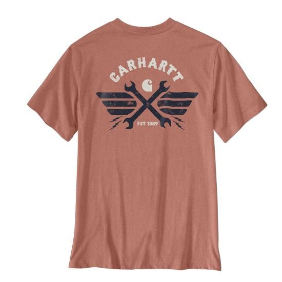 Men's Irvine Relaxed Tools Short Sleeve T-Shirt - Worn Brick Heather