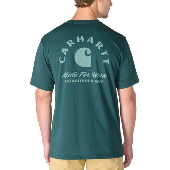 Men's Irvine Relaxed Work T-Shirt - Dark Harbor Teal