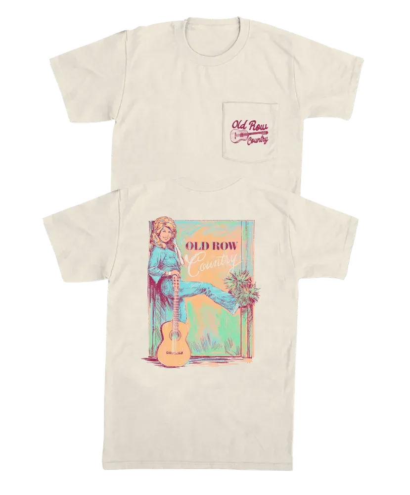 The Queen Of Country Pocket Tee - Ivory