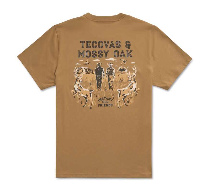 Men's Tecovas x Mossy Oak Cowboys &amp; Deer Tee - Olivewood