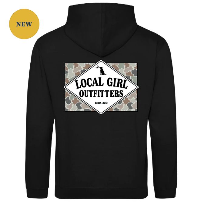 Local Girl Brushwood Hoodie - Founder's Flag FC Flora - Black