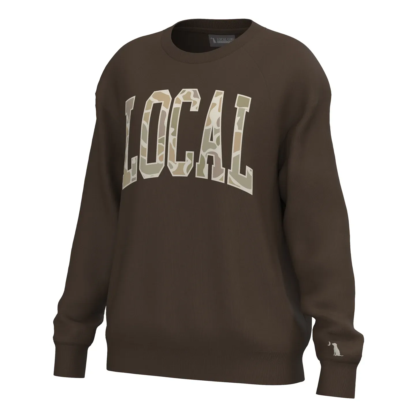 Local Girl Crescent Crew - Espresso