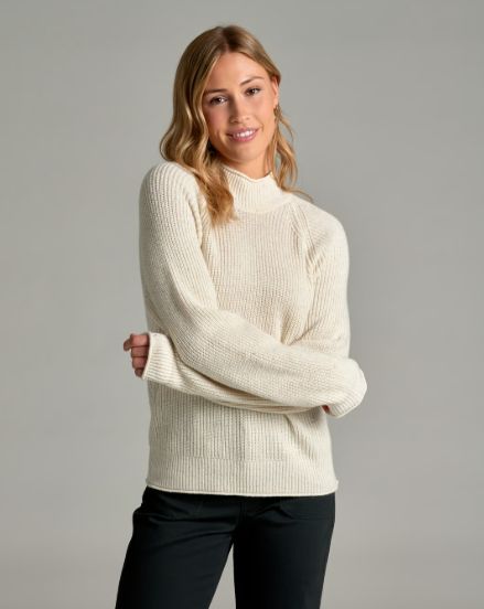 Strova Roll Neck Sweater - Alpine White