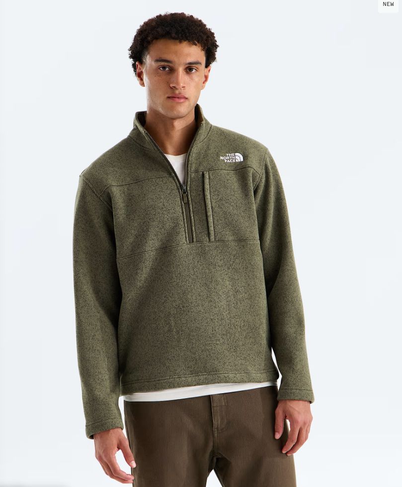 Men's Gordon Lyons 1/4 Zip Pullover -  New Taupe Green Heather$