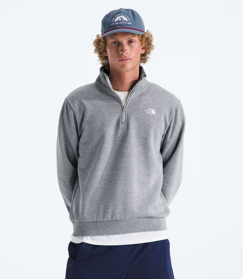 Men's Evolution Simple Dome 1/4 Zip Pullover - Pale Grey