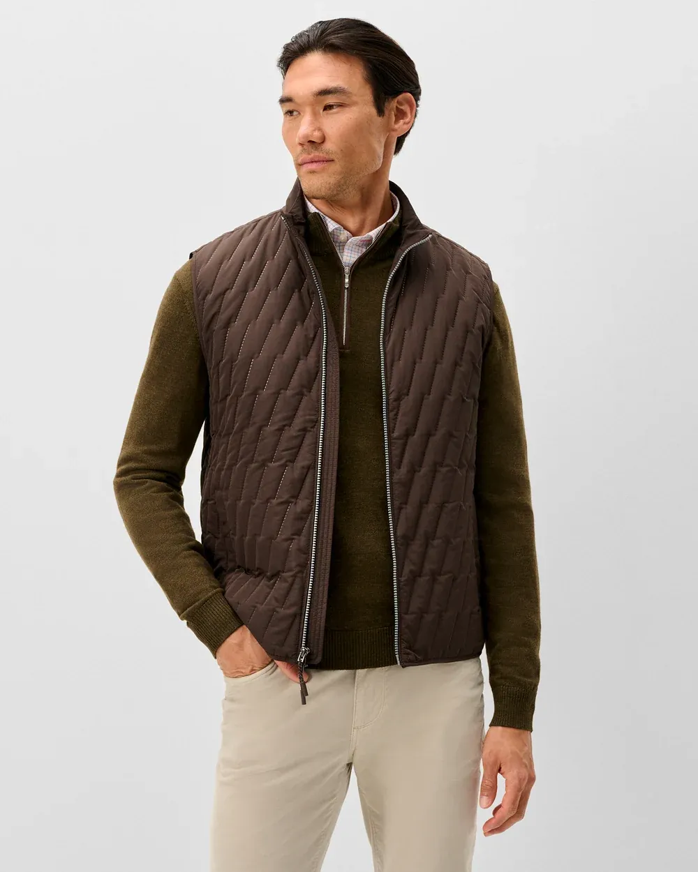 Belfry Quilted Puffer Vest - Cocoa