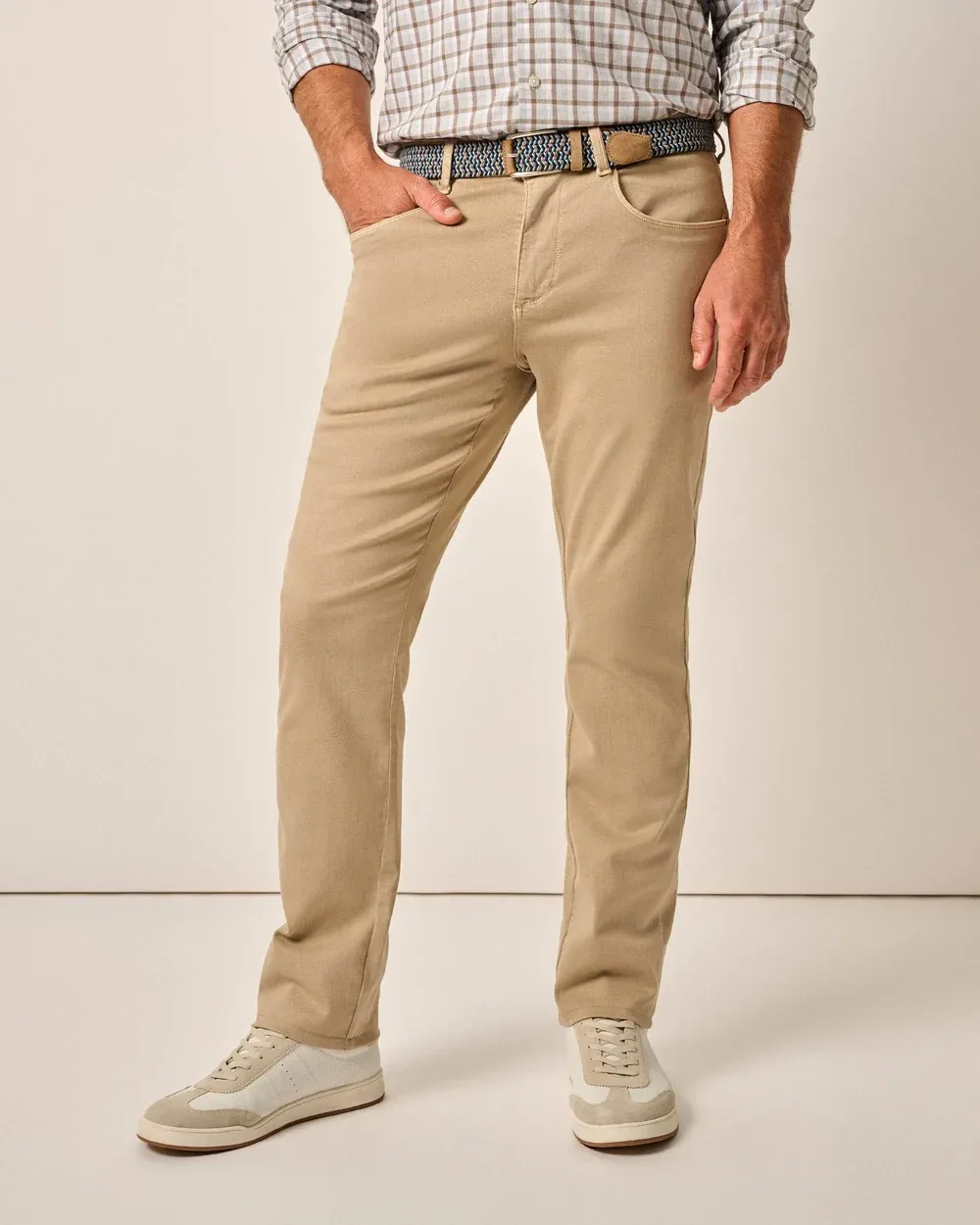 Carmel Sateen 5 Pocket Pants - Khaki