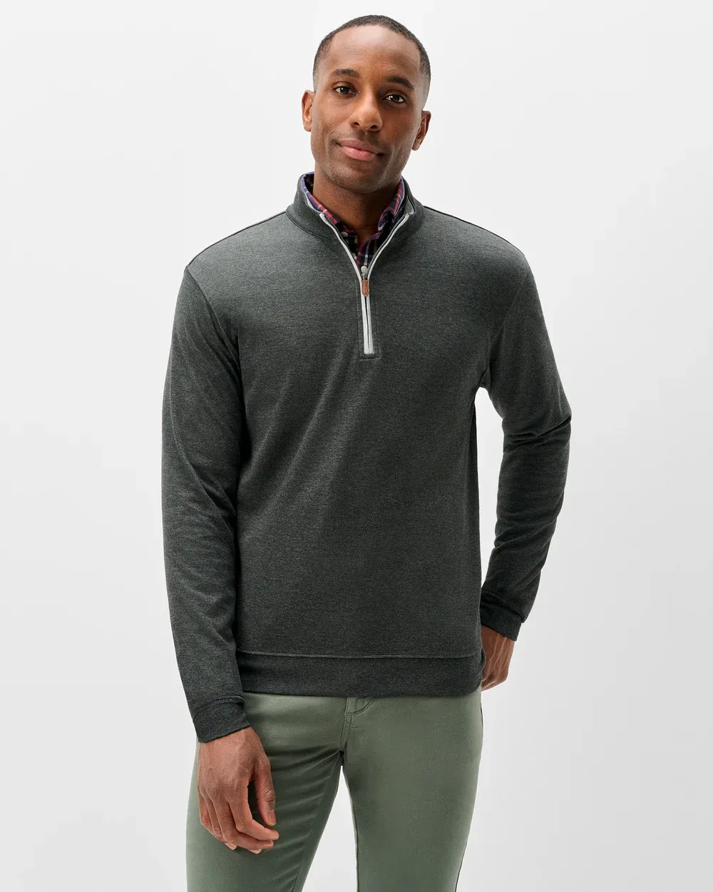 Sully Quarter Zip Pullover - Heather Black