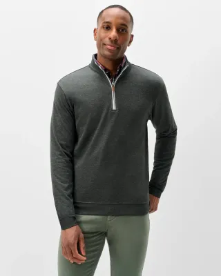 Sully Quarter Zip Pullover - Heather Black