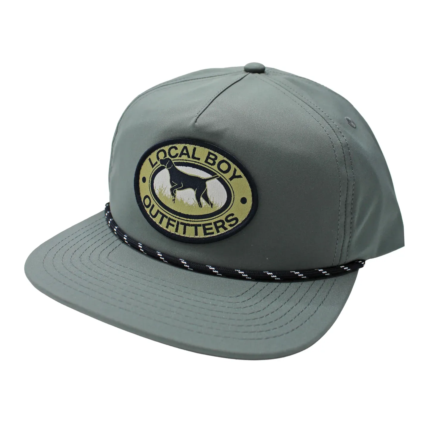 Youth Pointer Patch Low Profile Rope Hat - Warm Gray