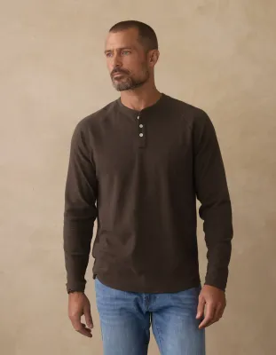 Puremeso Everyday Henley - Ash Brown