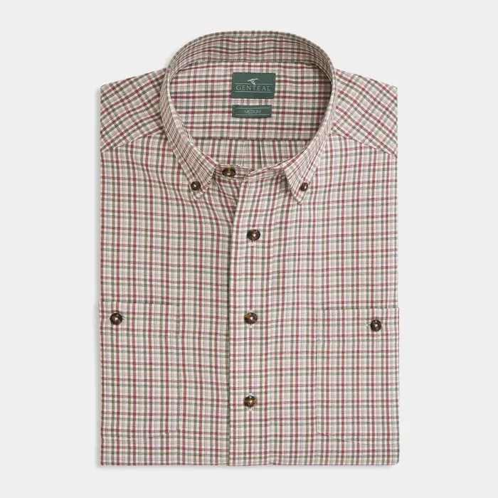 Men's Crawford Long Sleeve Performance Button Down Flannel - Tosca