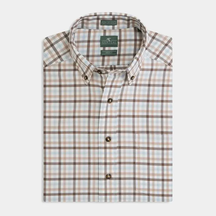 Men's Bishop Long Sleeve Performance Button Down Sport Shirt