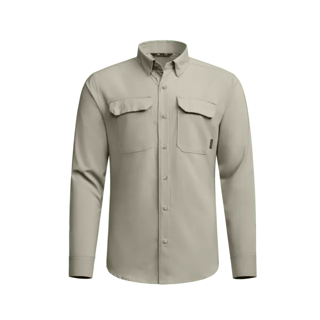 Rossby Long Sleeve Button Up Shirt - Oak