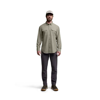 Rossby Long Sleeve Button Up Shirt - Oak