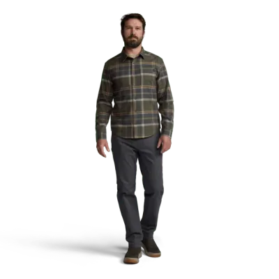 Ashland Lightweight Flannel Shirt - Coyote Cypress Plaid