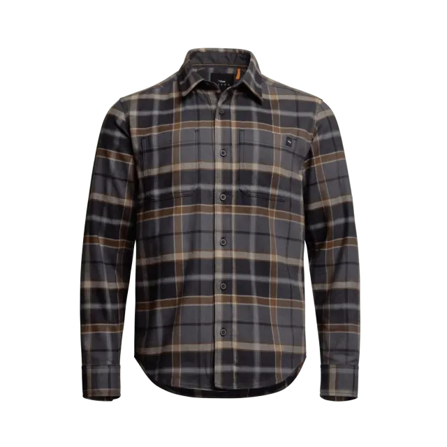Ashland Lightweight Flannel Shirt - Black Cattail Plaid