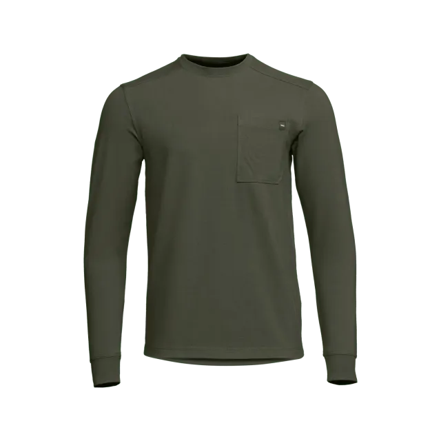 Foothills Long Sleeve Crew - Cypress Green