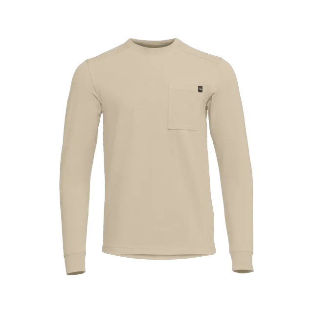 Foothills Long Sleeve Crew - Light Tan