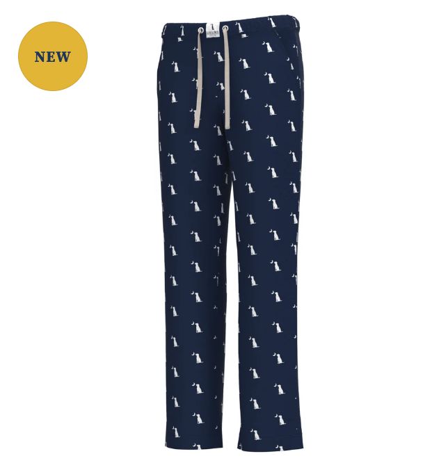 Youth Pajama Pant - Navy Dog and Moon