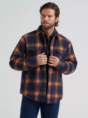Wrangler Flannel Lined Shirt Jacket - Night Sky