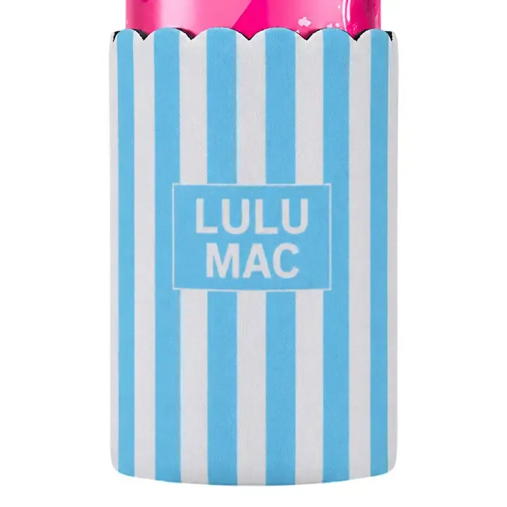 Slim Can Koozie - Light Blue Stripe