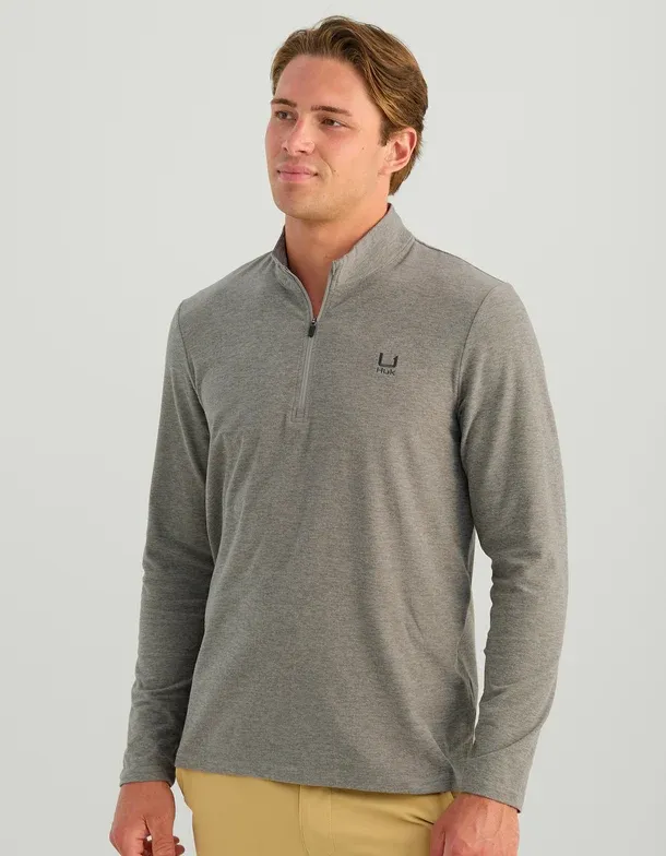 Leeward Lightweight Fleece 1/4 Zip - Sharkskin Heather