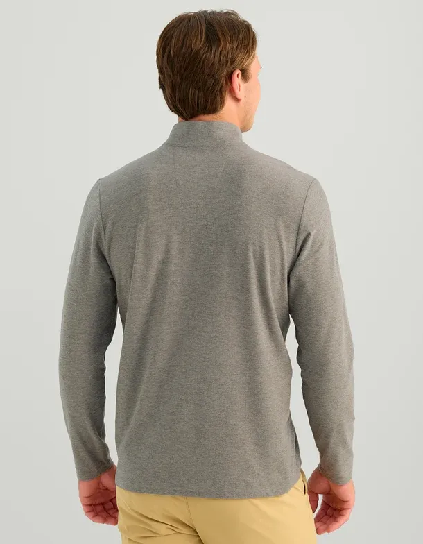 Leeward Lightweight Fleece 1/4 Zip - Sharkskin Heather