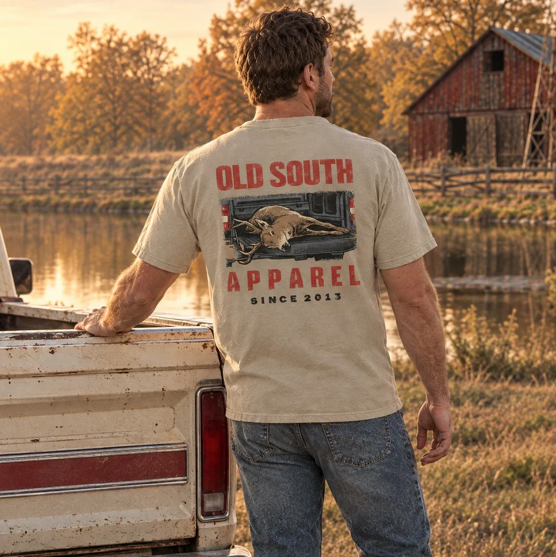 Men's Rack in the Back Short Sleeve T-Shirt - Sandstone