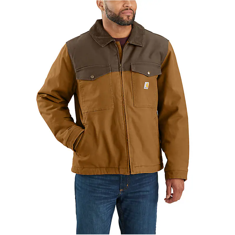 Men's Montana Rugged Flex Duck Relaxed Fit Insulated Jacket - Carhartt Brown/Coffee
