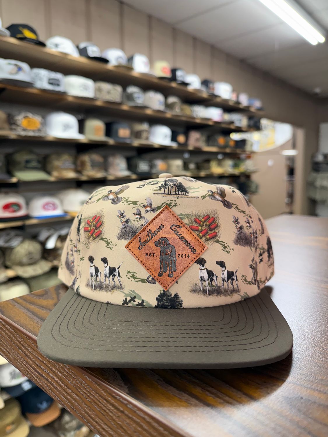 Old Quail Print Hat