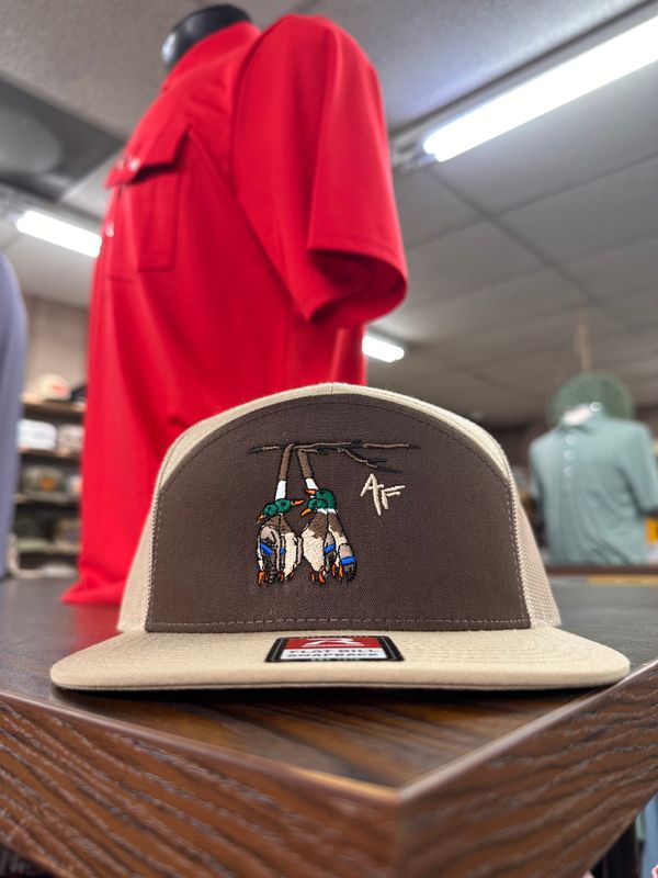 Duck Lanyard 7 Panel Hat - Brown/Khaki›‹