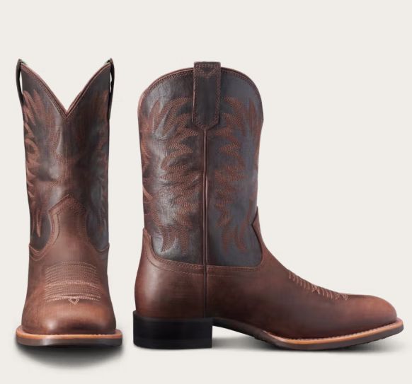 The Dusty Square Toe Boot - Cigar