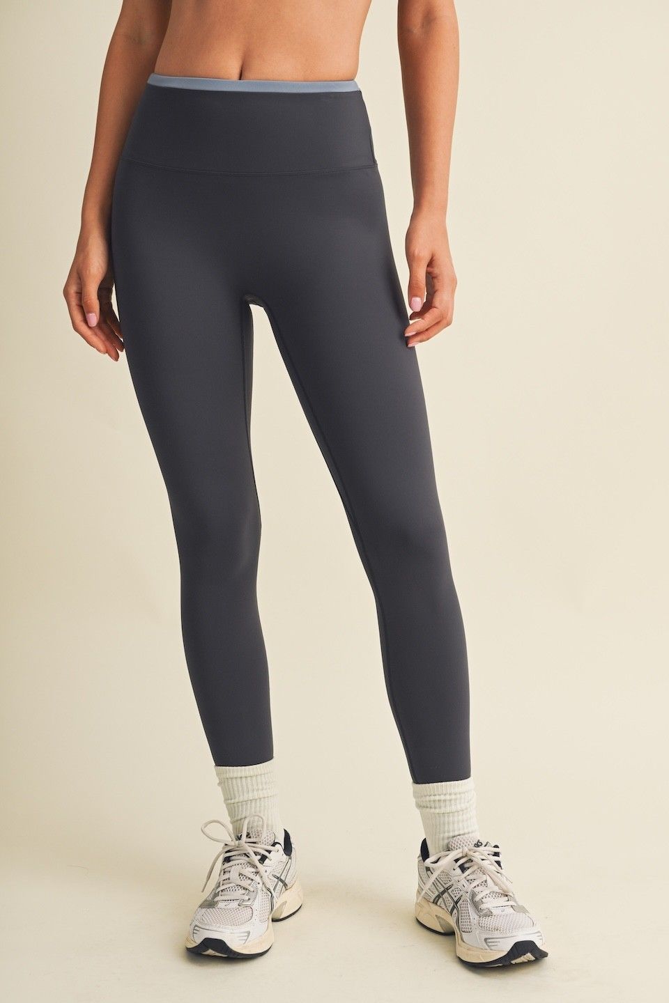 With The Flow Leggings - Slate Grey