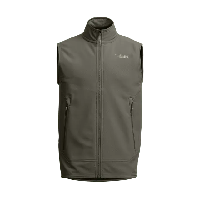Alpha Fleece Vest - Bark Brown