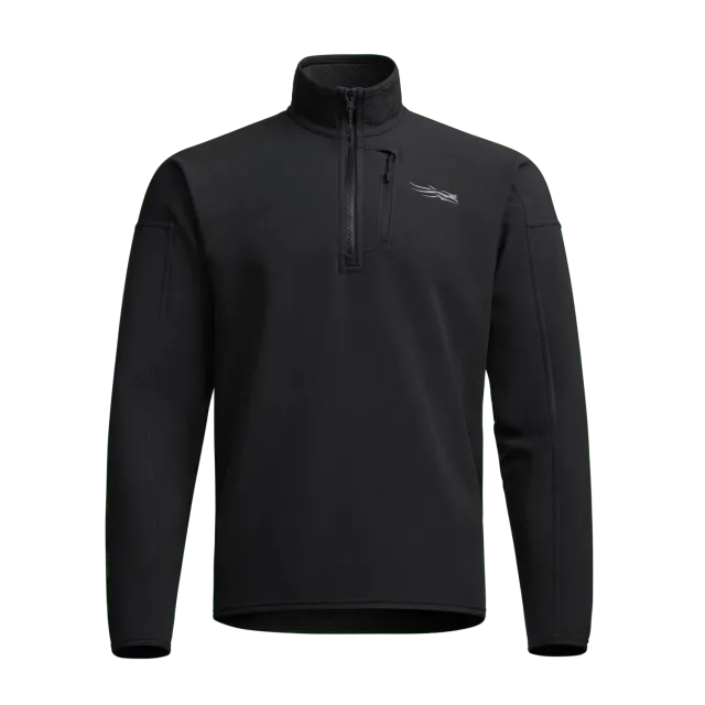 Alpha Fleece 1/4 Zip Pullover - Sitka Black