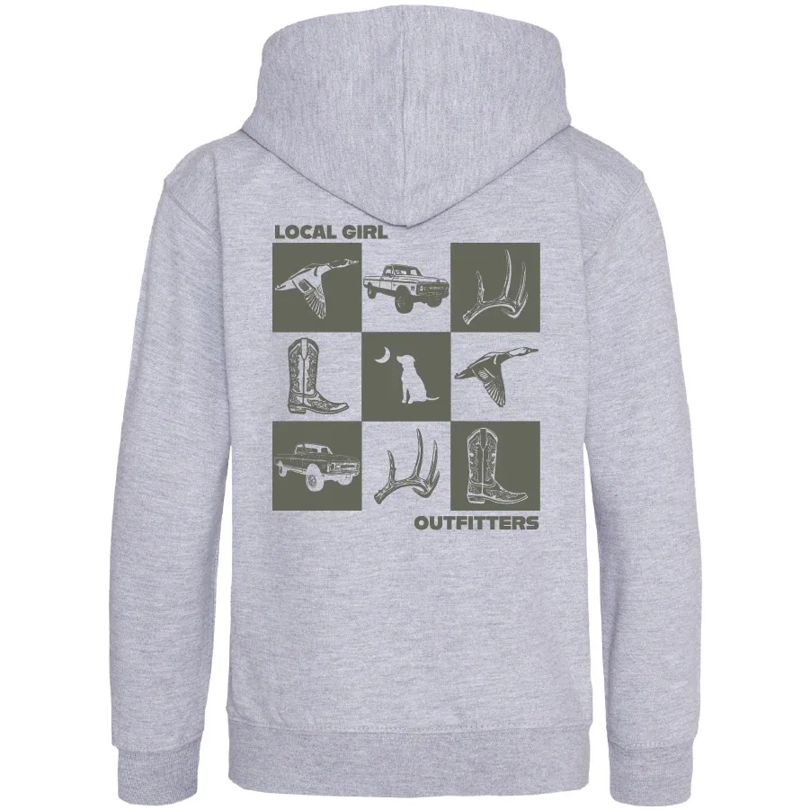 LG Youth Brushwood Hoodie Southern Moments - Heather Grey