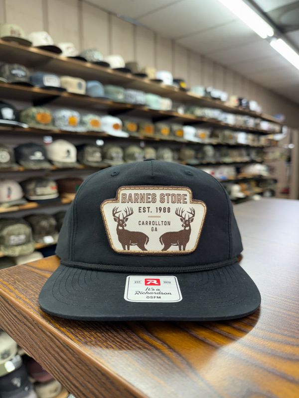 Trophy Bucks Rope Hat - Black/Black