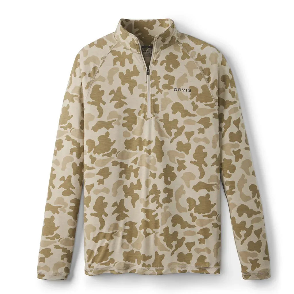 Men's Dricast 1/4 Zip Pullover - Dove Camo