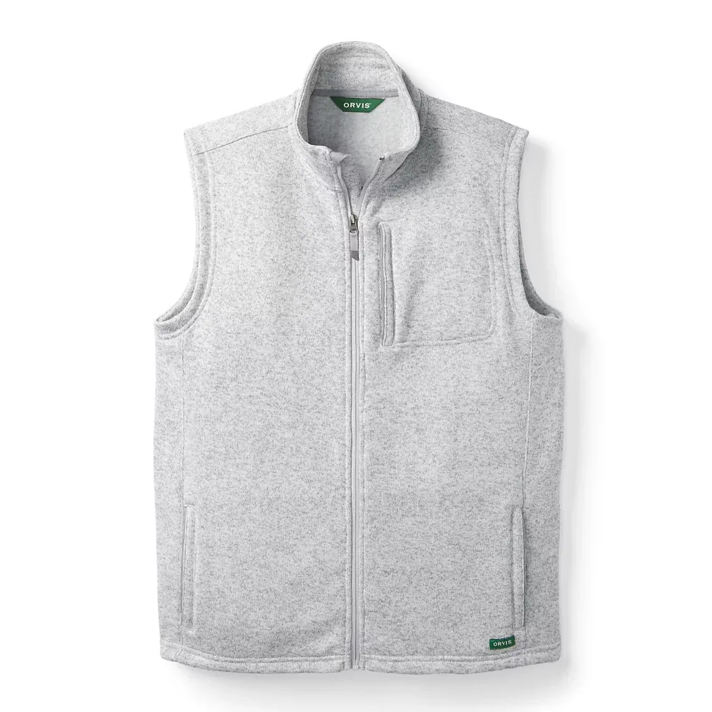 Men's R65 Sweater Fleece Vest - Light Grey Heather