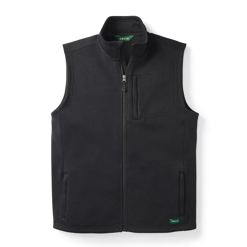 Men's R65 Sweater Fleece Vest - Black