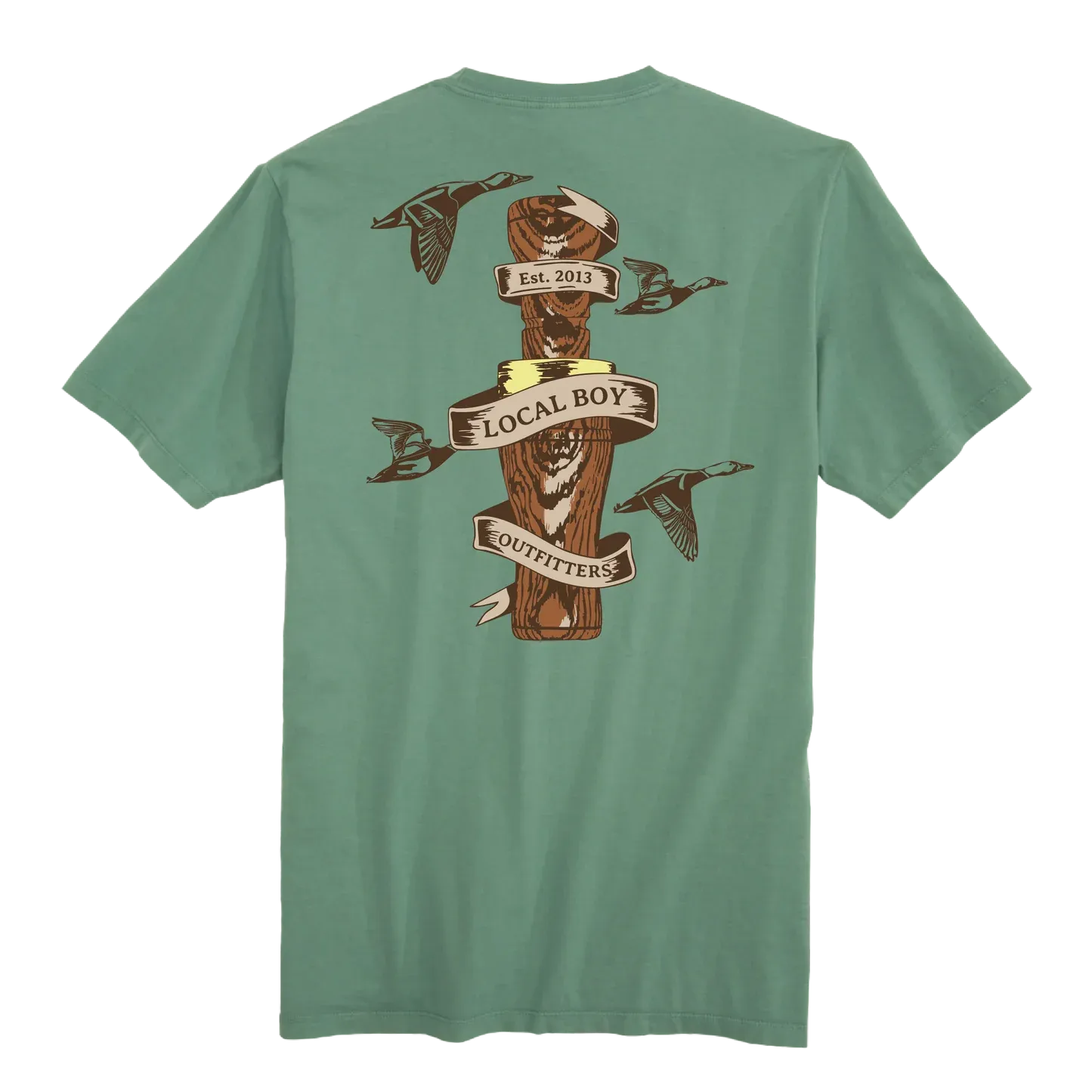 Wooden Call Short Sleeve T-Shirt - Light Green