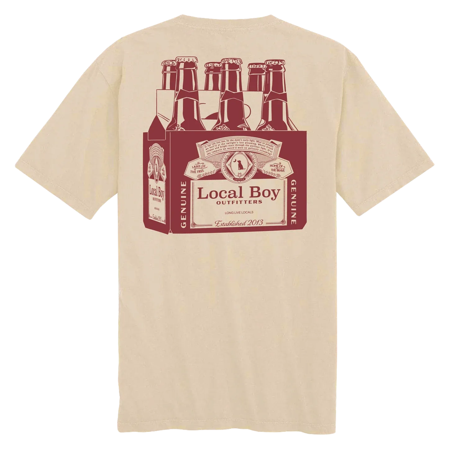Six Pack Short Sleeve Tee - Latte