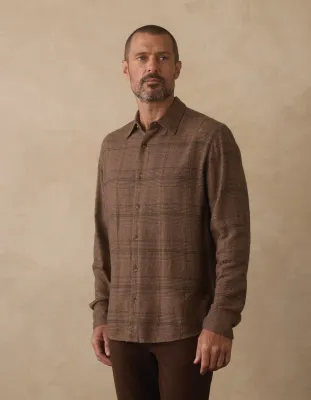 Owen Lightweight Button Up - Espresso Plaid
