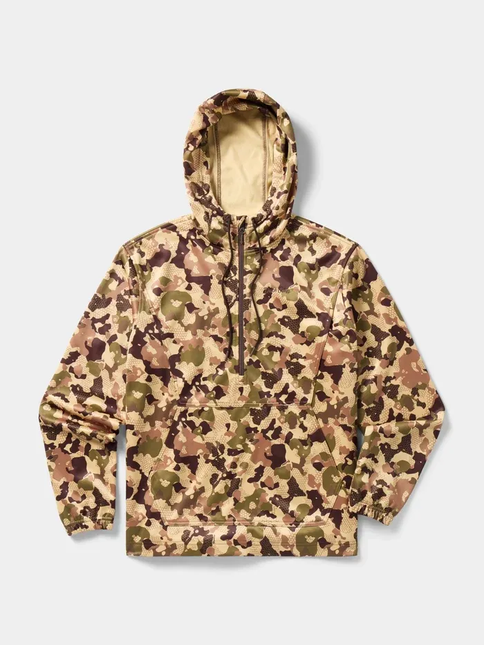 Men's Head Guide Half Zip Hoodie - Wetland